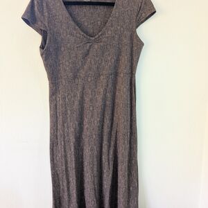 Elegant Brown Women's Dress